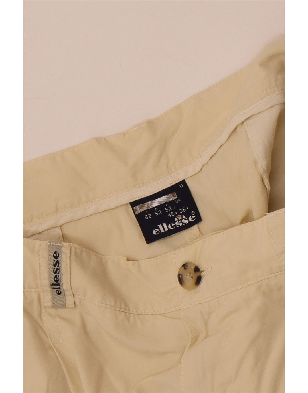 ELLESSE Herre Pegged Chino Shorts W36 Large Beige