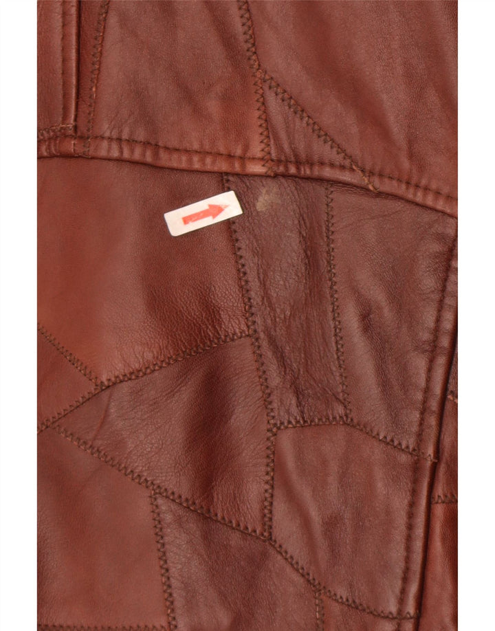 Vintage herre læderjakke UK 44 2XL Brun