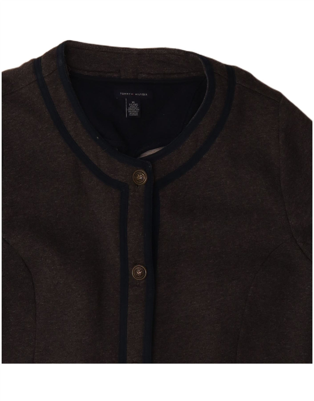 Tommy Hilfiger Dame Cardigan Sweater UK 18 XL Grå