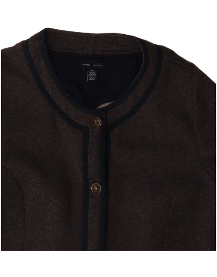 Tommy Hilfiger Dame Cardigan Sweater UK 18 XL Grå