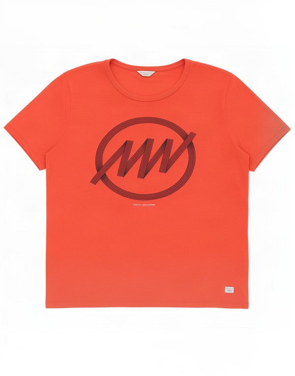 Jack & Jones Herre grafisk T-shirt Top XL Rød Bomuld