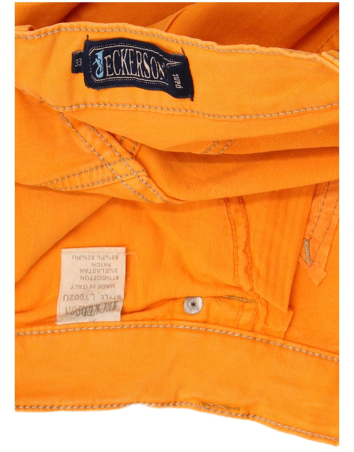 Jeckerson Straight Jeans til mænd W33 L30 Orange Bomuld