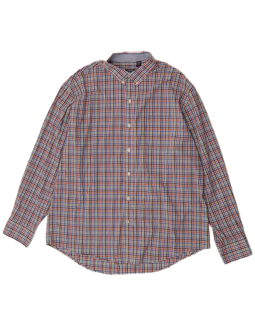Izod Herreskjorte XL Flerfarvet Gingham Bomuld