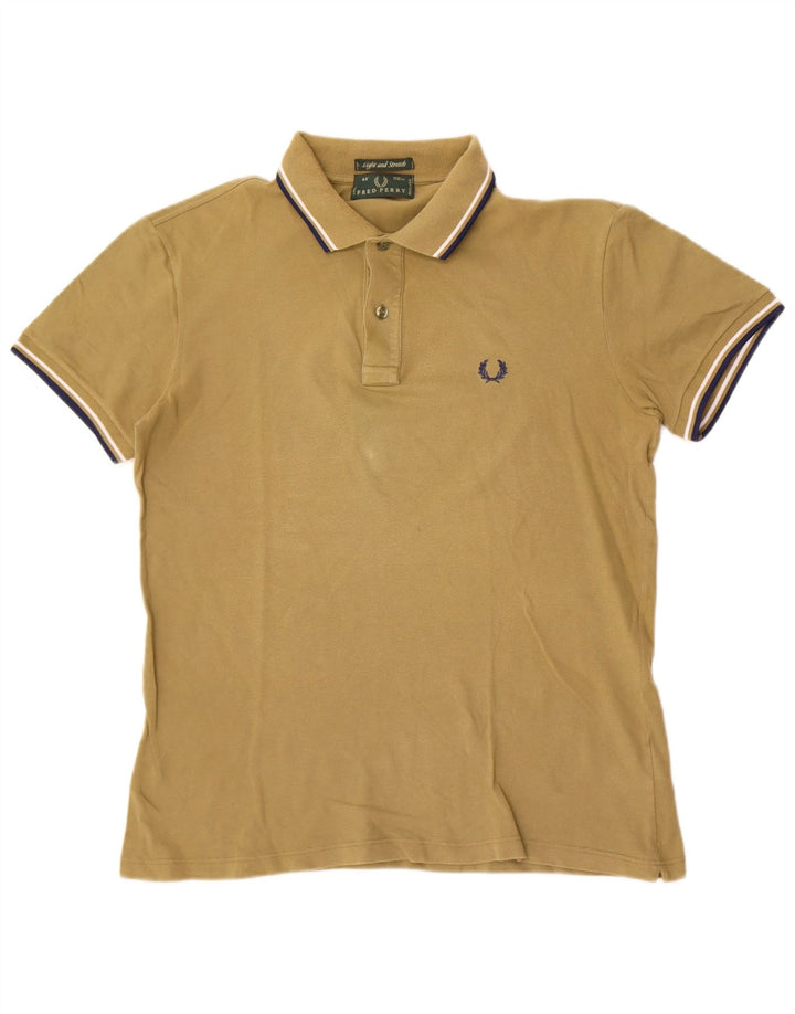 Fred Perry Herre let og stræk poloshirt Medium Khaki Bomuld