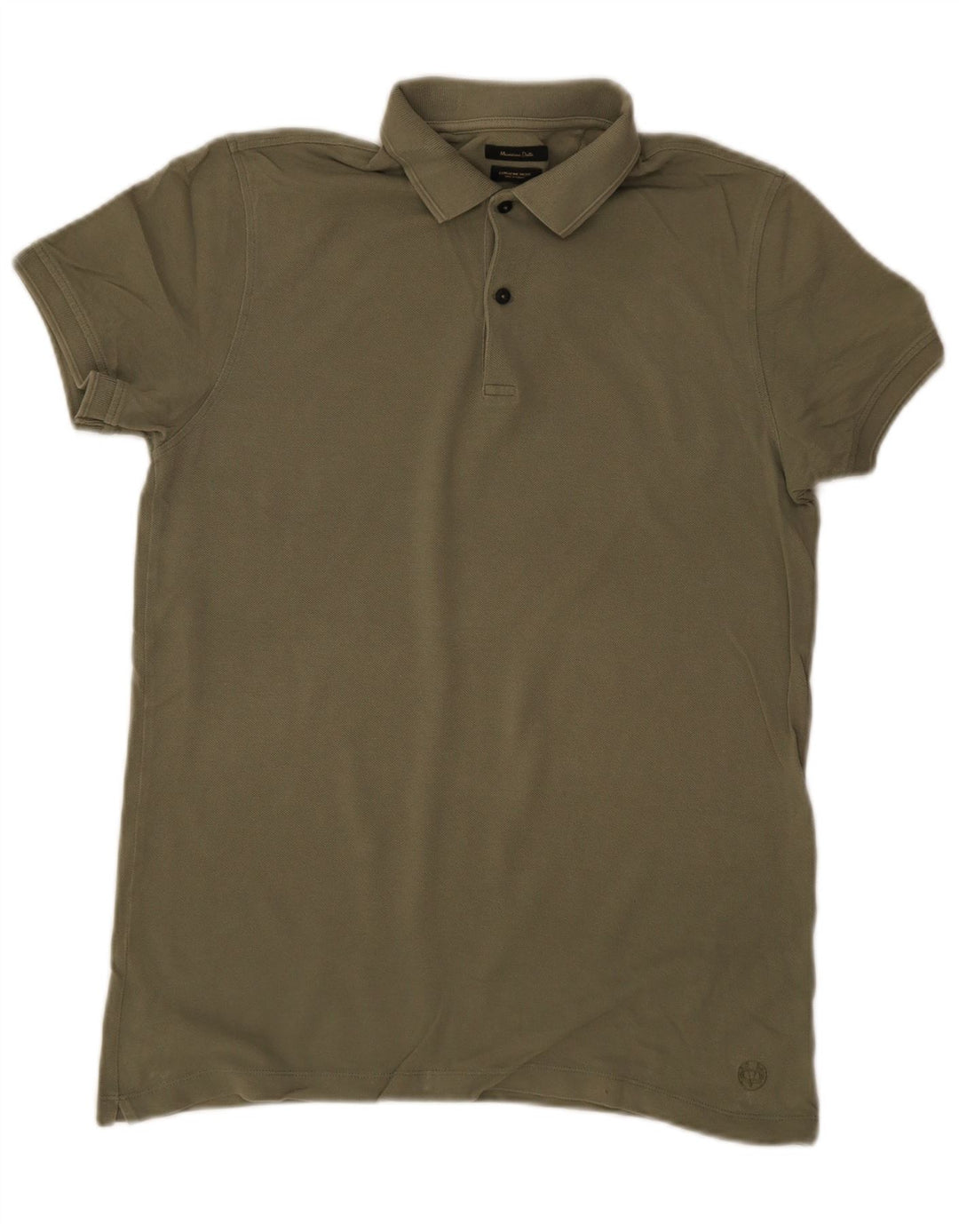 Massimo Dutti Herre Polo Shirt Small Khaki