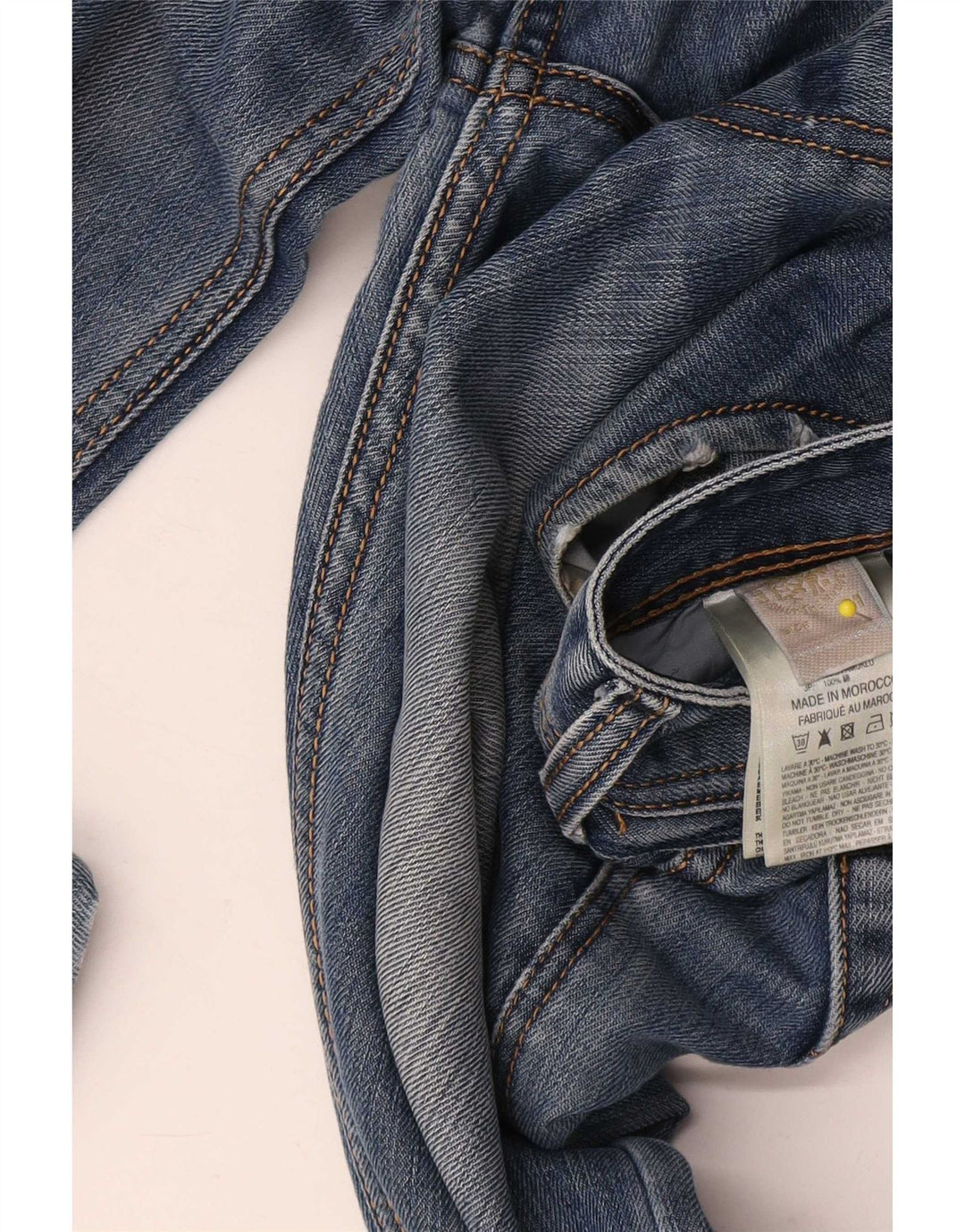 Diesel Herre Distressed Slim Jeans W31 L31 Blå Bomuld