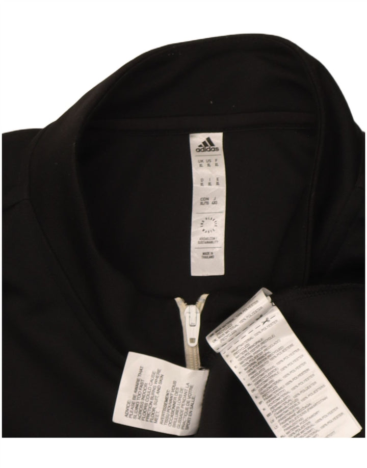 Adidas Herre Aeroready Zip Neck Pullover Træningsdragt Top XL Sort Polyester