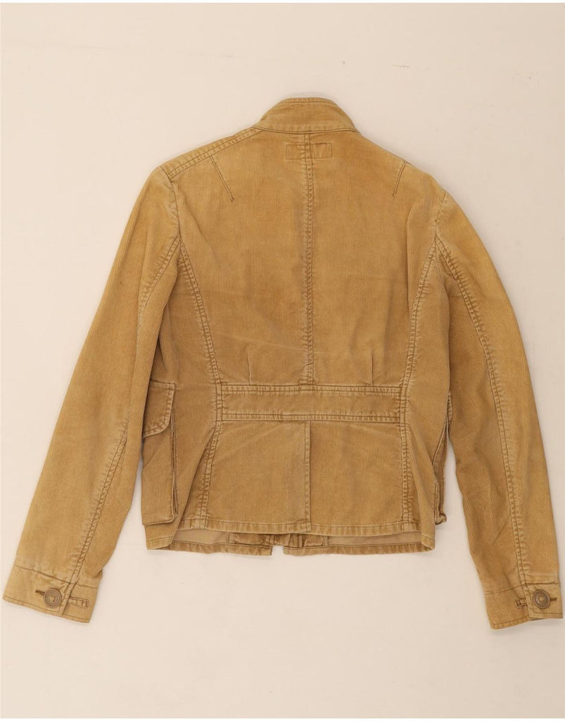 FCUK Womens Corduroy Jacket UK 8 Small Beige Cotton Vintage Fcuk and Second-Hand Fcuk from Messina Hembry 