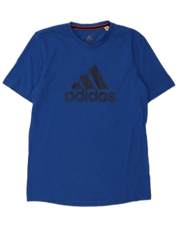 Adidas Grafisk T-shirt top til mænd mellemblå