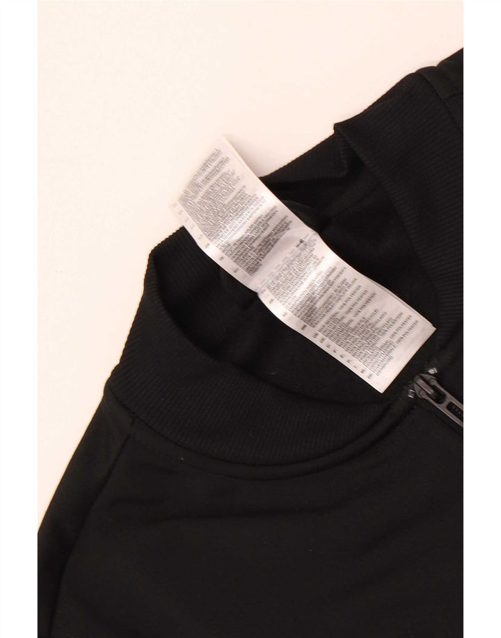 Adidas træningsdragt topjakke til kvinder UK 8/10 Lille sort polyester