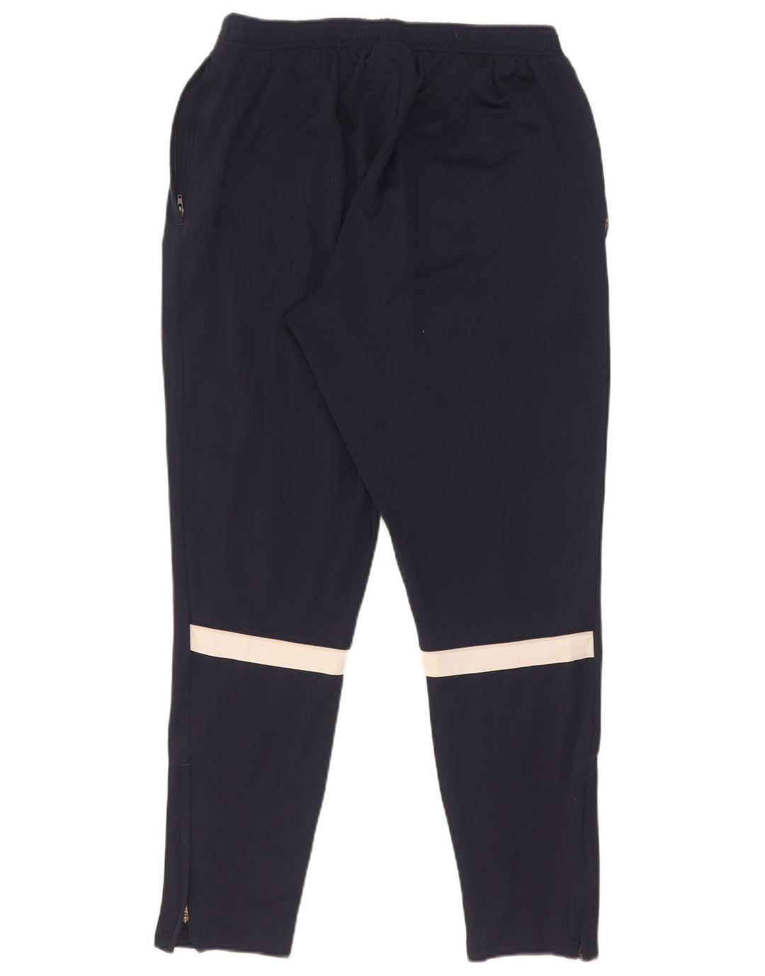 Nike Herre Dri Fit træningsdragt Bukser Large Navy Blue Colourblock Polyester
