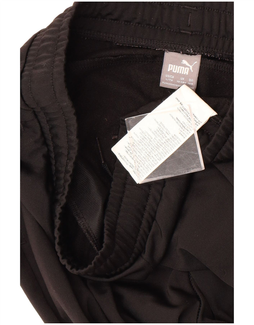 PUMA Boys Tracksuit Trousers Joggers 13-14 Years  Black Polyester