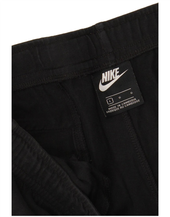 NIKE Mens Sport Shorts Large  Black Cotton
