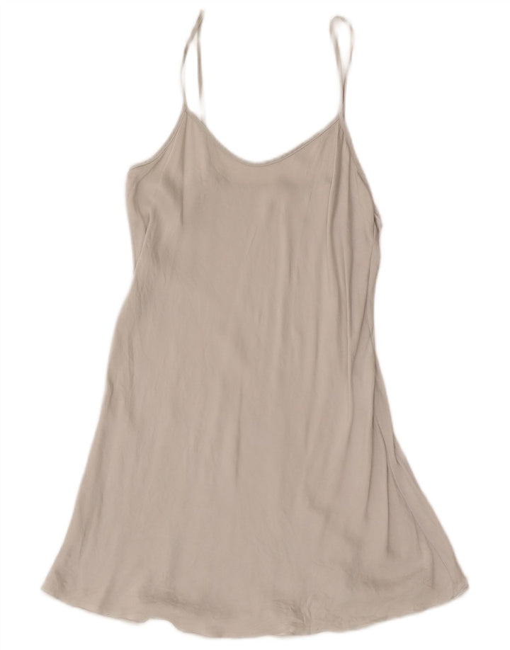 Vintage Dame Slip Dress UK 10 Small Grey