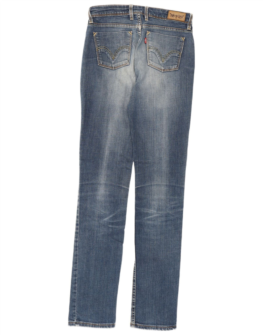 Levi's Dame 628 Slim Jeans W30 L34 Blå Bomuld