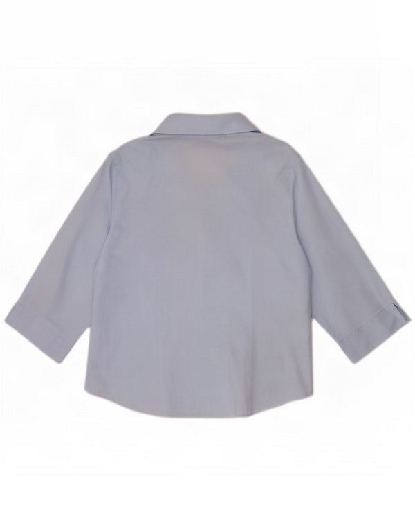 Marks & Spencer skjorte med 3/4 ærmer til kvinder UK 16 Large Blue