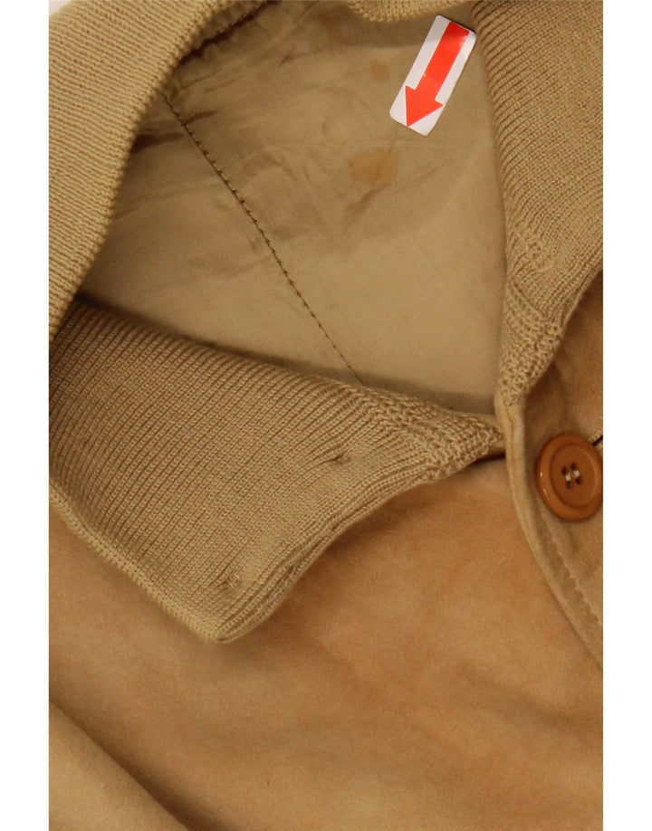 Vintage Herre ruskindsjakke IT 56 3XL Beige