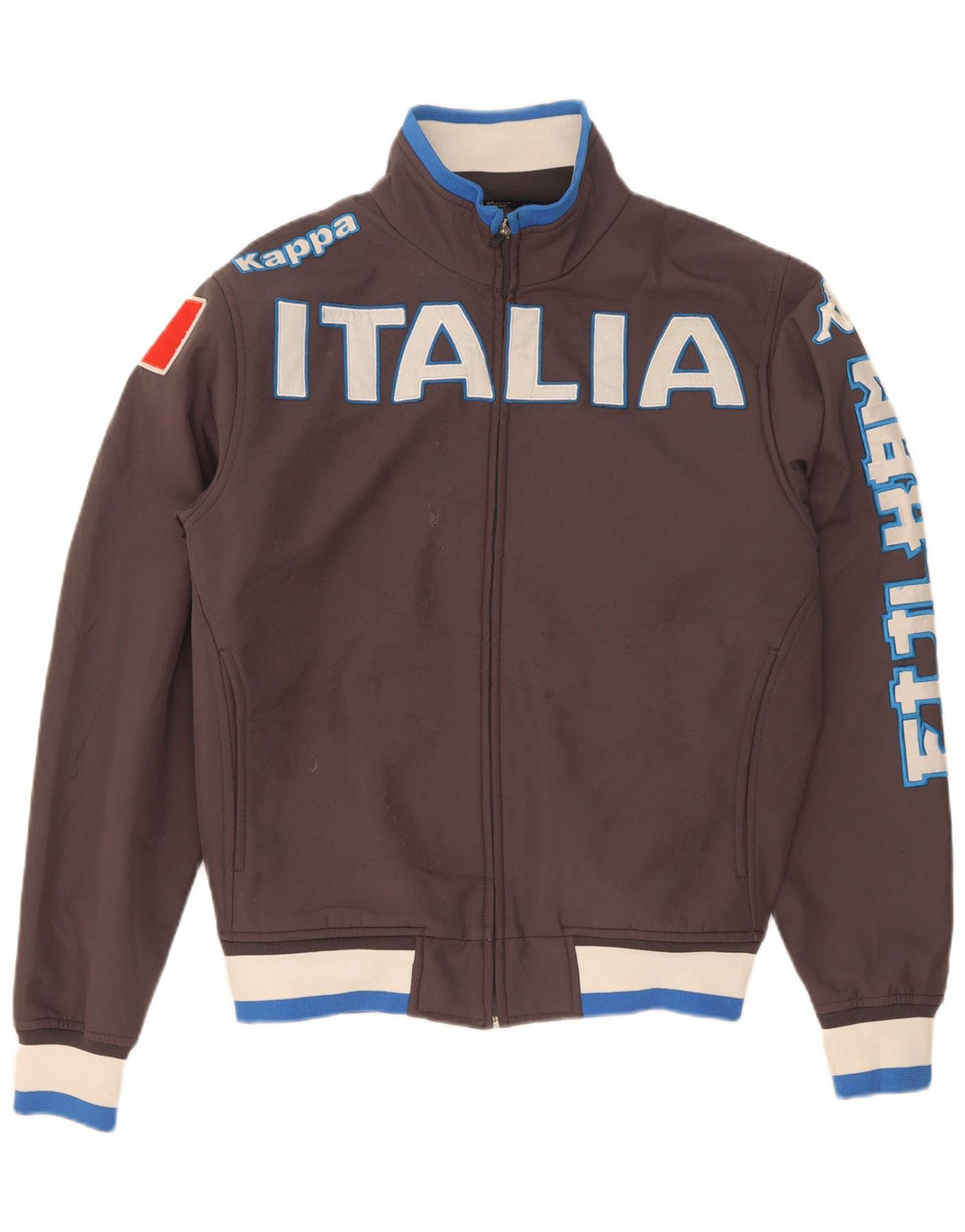 Kappa Herre Italia Grafisk træningsdragt Topjakke Medium Brun Colourblock