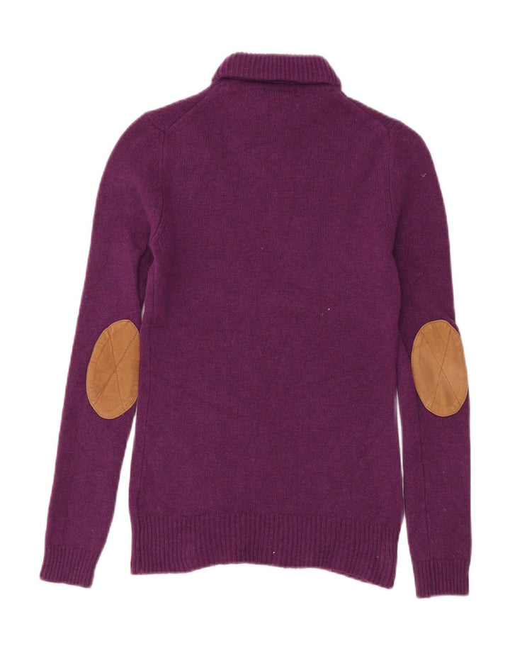 Massimo Dutti Dame Rullehals Sweater UK 12 Medium Lilla