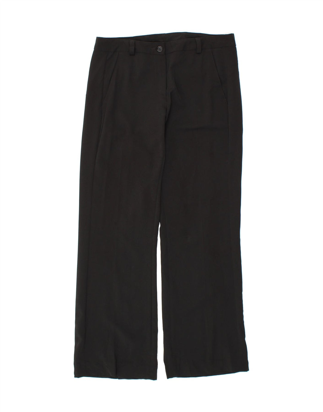 BENETTON Womens Straight Casual Trousers IT 42 Medium W32 L30 Black Vintage Benetton and Second-Hand Benetton from Messina Hembry 
