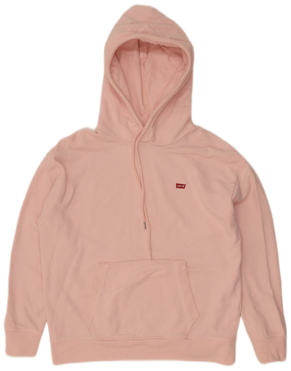 Levi's Dame hættetrøje Jumper UK 16 Large Pink Bomuld