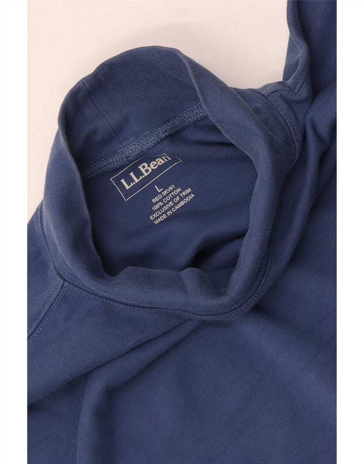 L.L.Bean Herre Top Langærmet Stor Marineblå Bomuld