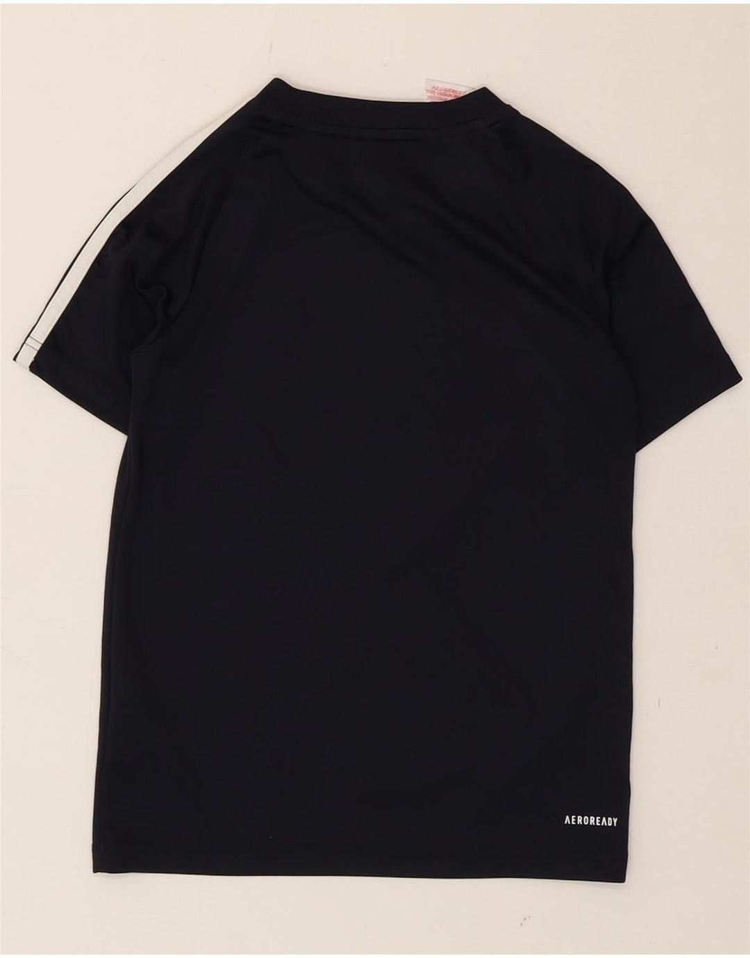 ADIDAS Boys Aeroready T-Shirt Top 9-10 Years Navy Blue Polyester Vintage Adidas and Second-Hand Adidas from Messina Hembry 