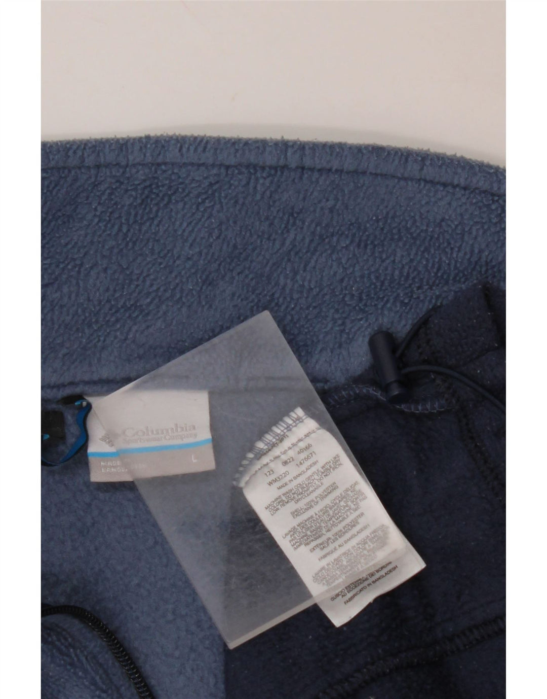 COLUMBIA Fleecejakke til mænd UK 40 Large Blue Colourblock Polyester