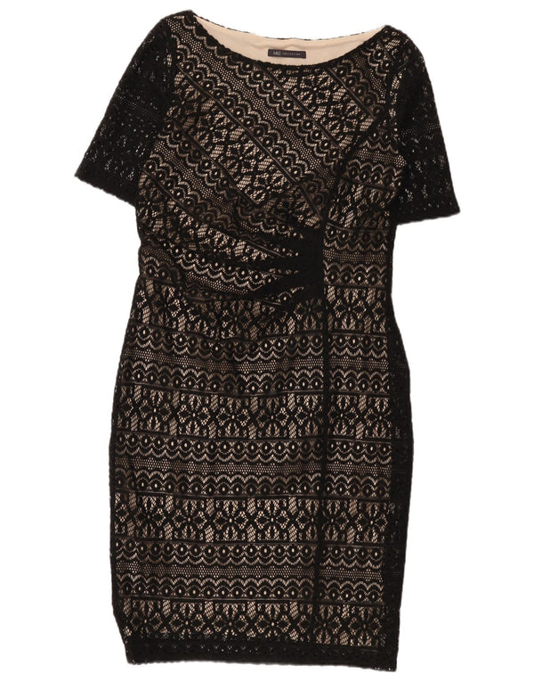 Marks & Spencer Kvinders blondeskedekjole UK 12 Medium Black Floral