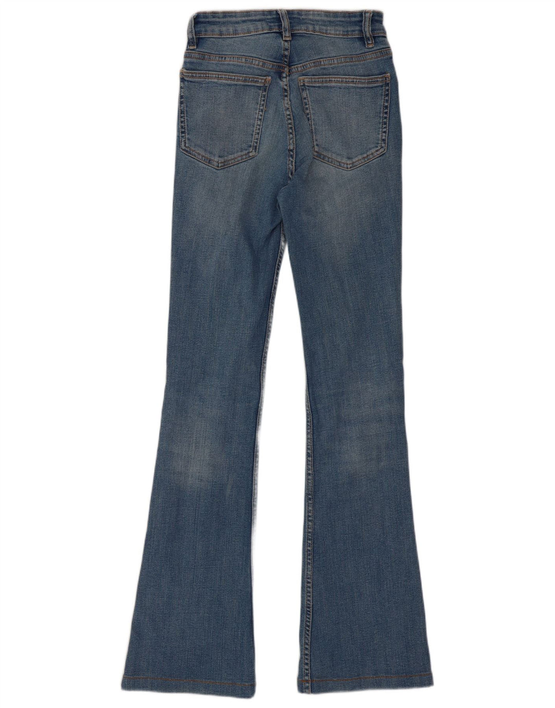 Zara Dame Flared Jeans EU 34 2XS W24 L30 Blå