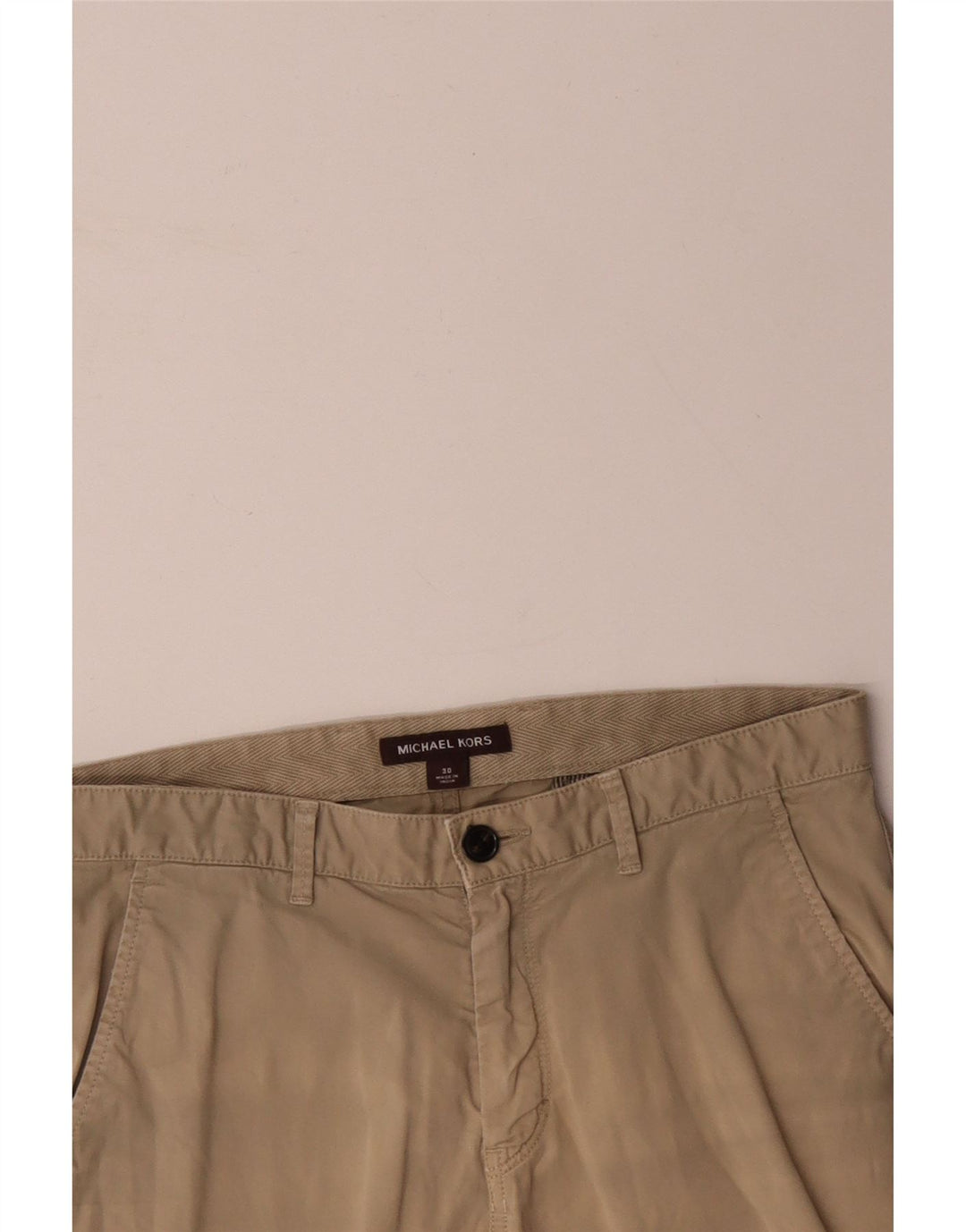 MICHAEL KORS Chino Shorts til mænd W30 Medium Beige Bomuld
