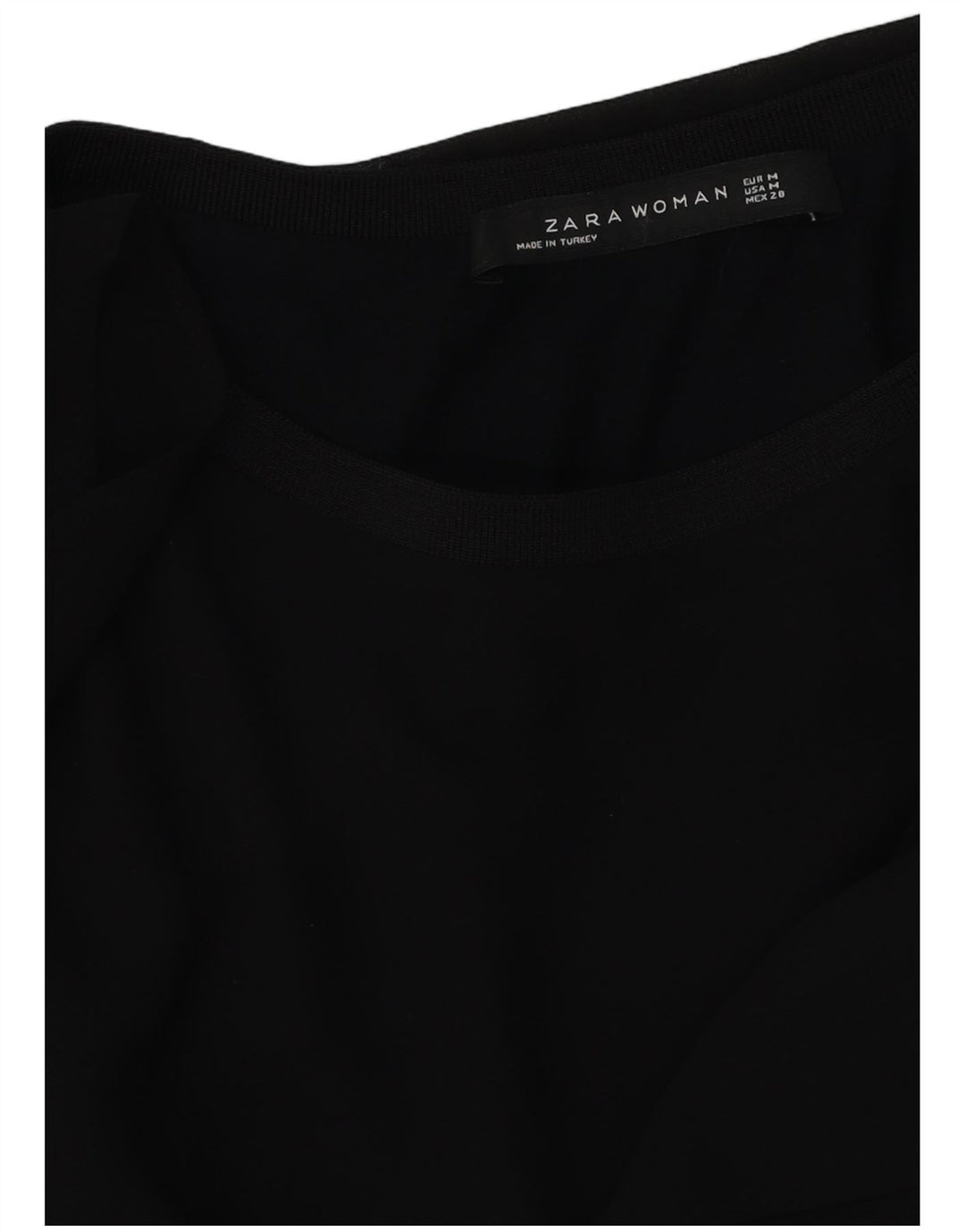 Zara Dame Bluse Top UK 14 Medium Sort