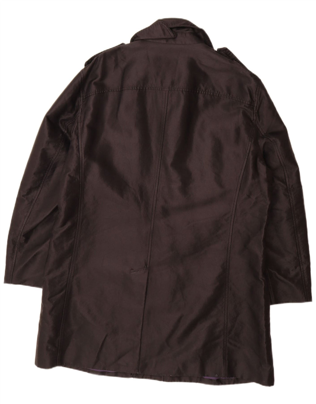 Armani Exchange Herre Trench Coat UK 42 XL Sort Bomuld