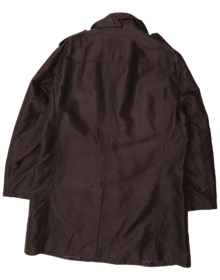 Armani Exchange Herre Trench Coat UK 42 XL Sort Bomuld