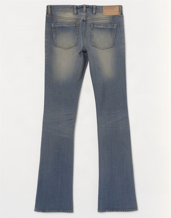 Benetton Dame Bootcut Jeans W32 L32 Blå