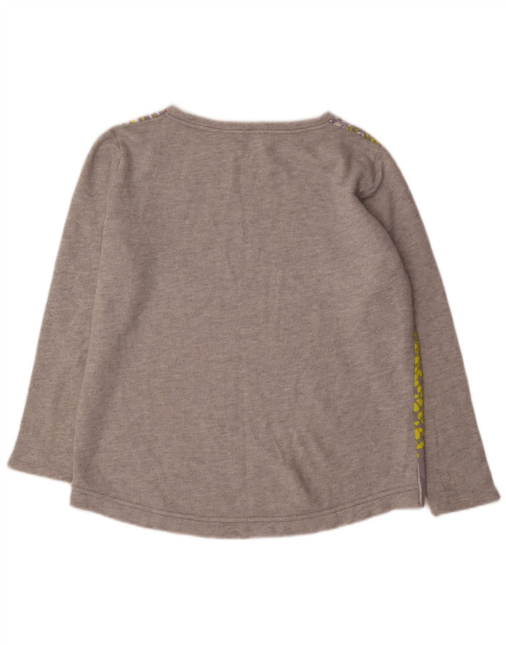 Cos Dame Sweatshirt Jumper UK 14 Medium Grey Geometrisk Bomuld