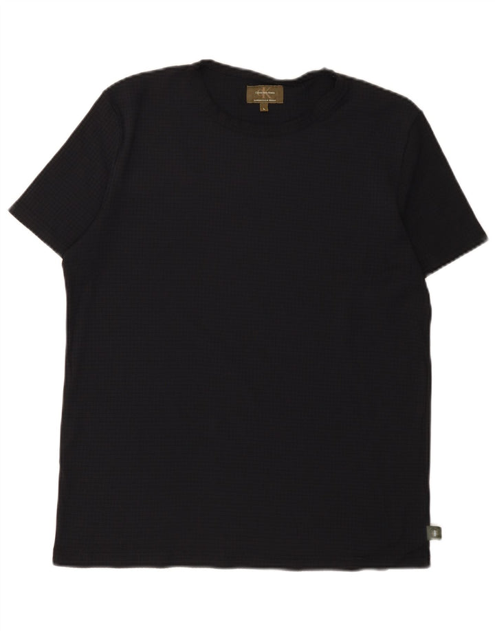 Calvin Klein Kvinder Khakis T-Shirt Top UK 14 Stor Sort