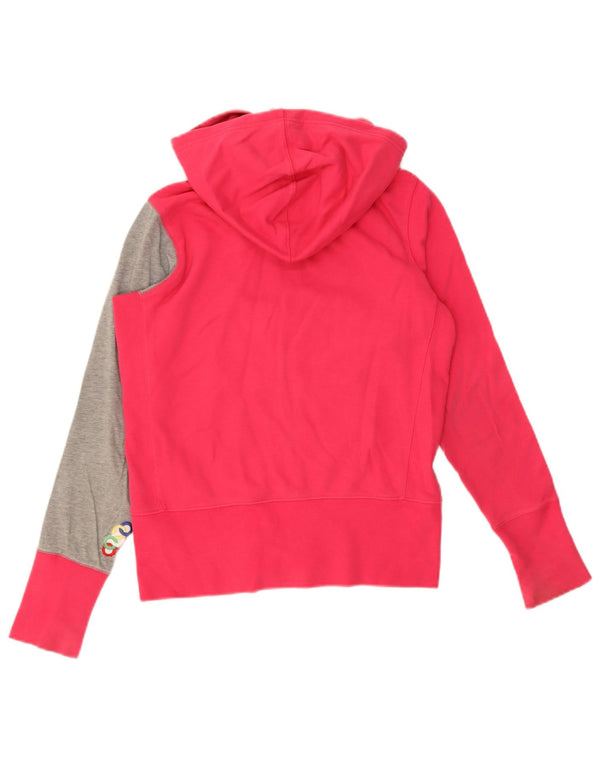 Nike piger grafisk hættetrøje med lynlås 12-13 år Large Pink Colourblock