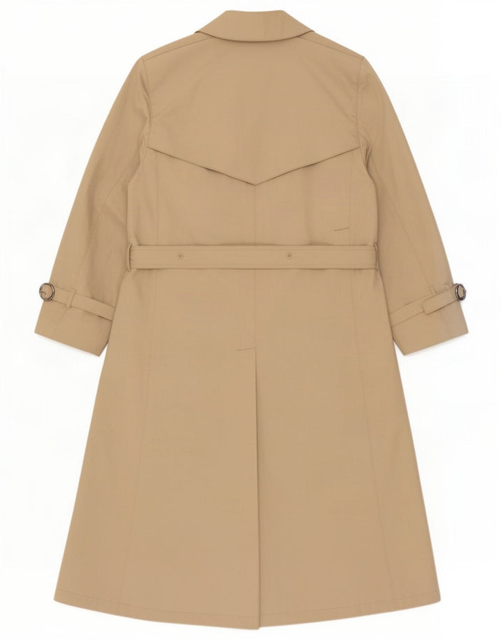 London Fog Womens Trench Coat US 6 Medium Brown Polyester