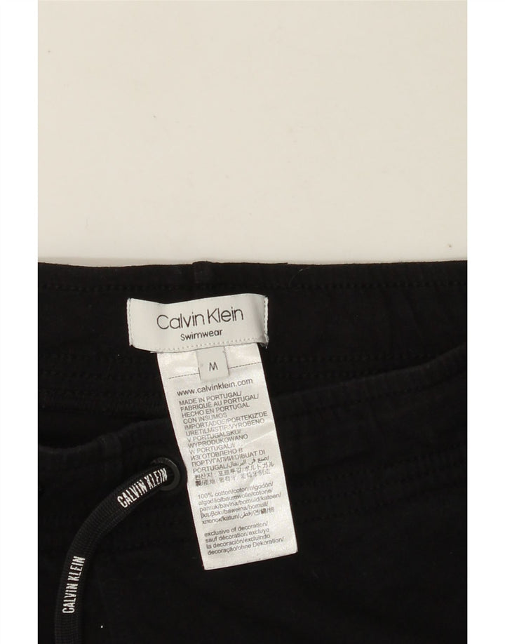 CALVIN KLEIN Grafiske badeshorts til mænd Medium sort bomuld
