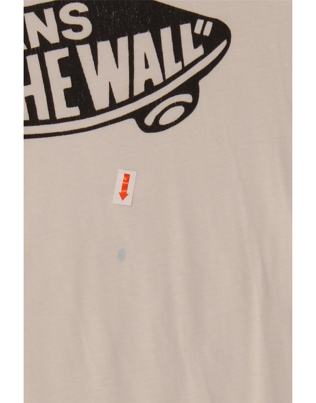 VANS Boys Classic Fit Grafisk T-Shirt Top 14-15 år XL Hvid