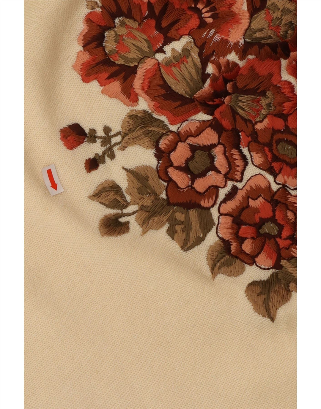 PANCALDI & B Dame sweater med rund hals DK 16 Stor Off White Floral