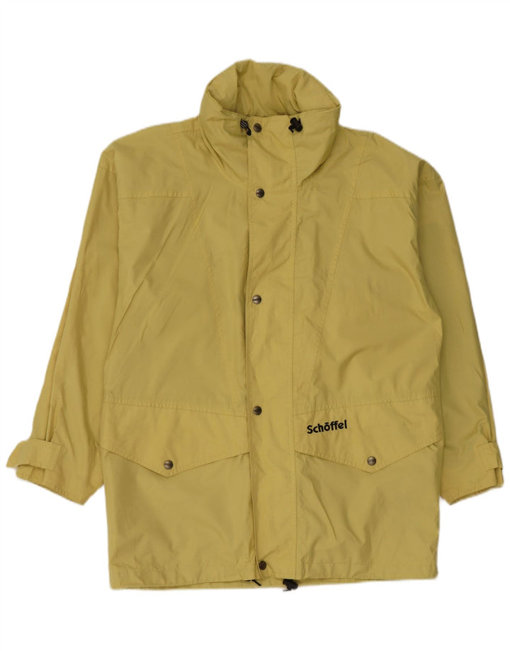 Schoffel Herre Hooded Loose Fit regnjakke UK 36 Small Yellow Polyester