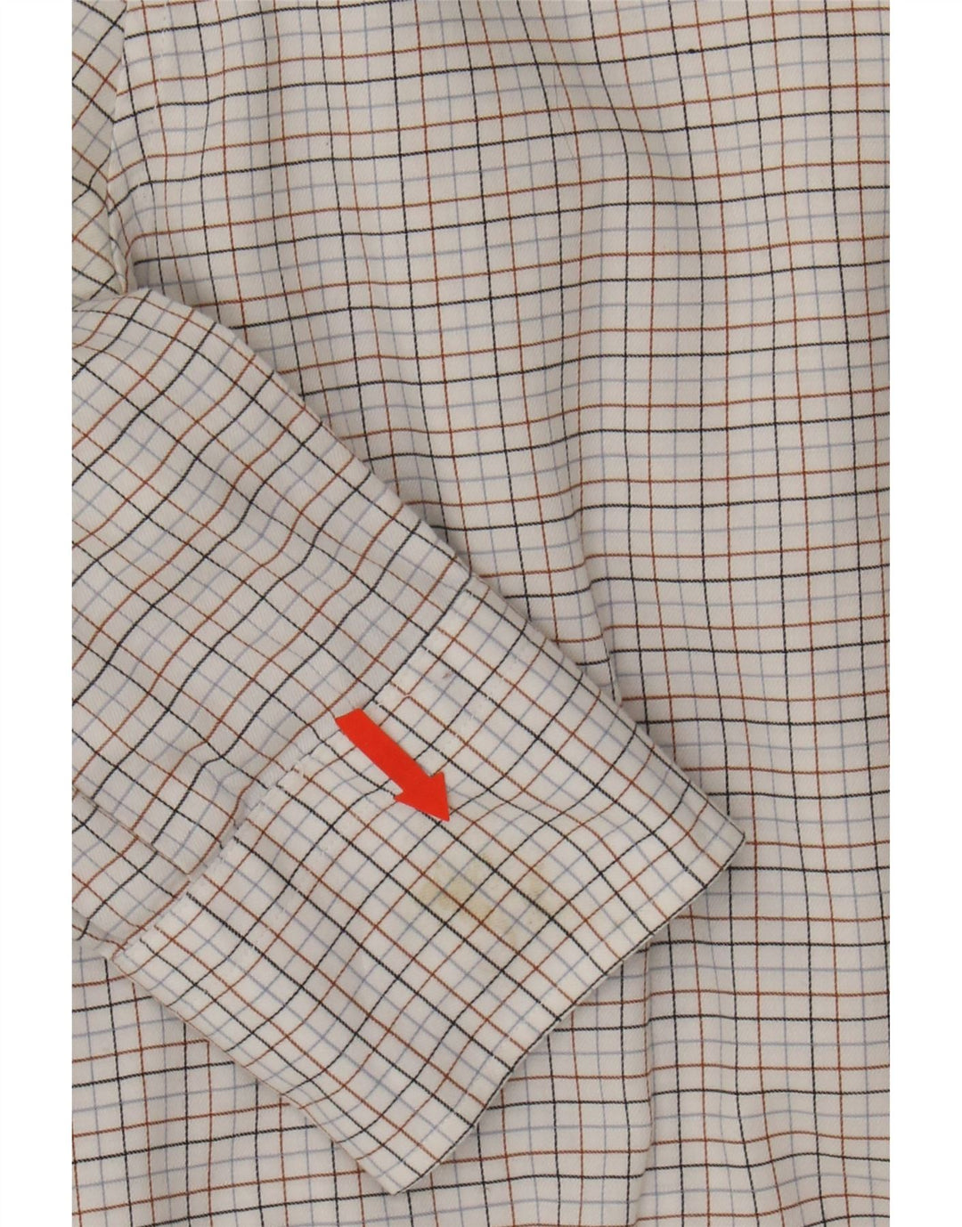 TOMMY HILFIGER Mens Tailored Shirt Size 37 14 1/2 Small White Check Cotton Vintage Tommy Hilfiger and Second-Hand Tommy Hilfiger from Messina Hembry 