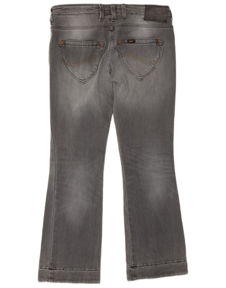 LEE Dame Bliss Crop Bootcut Jeans W29 L28 Grå Bomuld