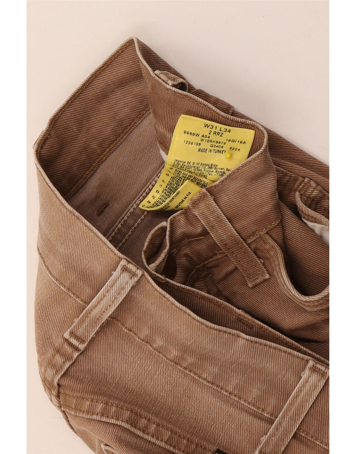 Wrangler Slim Jeans til mænd W31 L34 brun bomuld