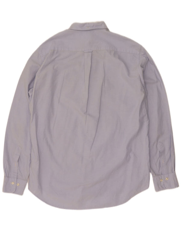 Gant herre Regular Fit skjorte størrelse 41/42 16 1/2 Large Blue Cotton