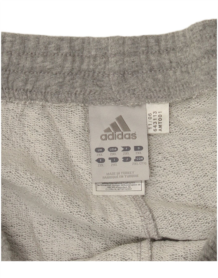 Adidas Træningsdragtsbukser til mænd 2XL Grå Flecked Bomuld