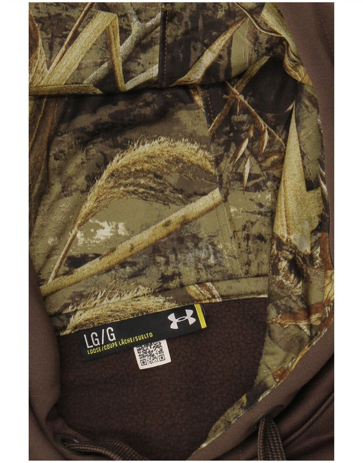 UNDER ARMOUR Grafisk hættetrøje til mænd Large Khaki