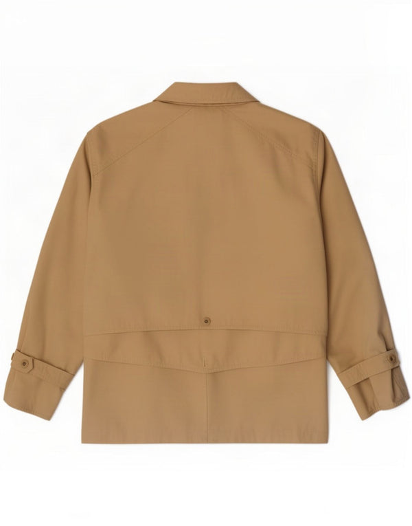 Vintage dame 3-knaps blazerjakke EU 42 stor beige polyester